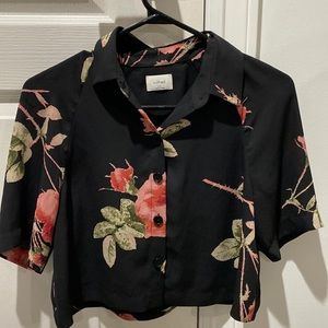 Aritzia Wilfred Women’s Cropped Button-down Shirt